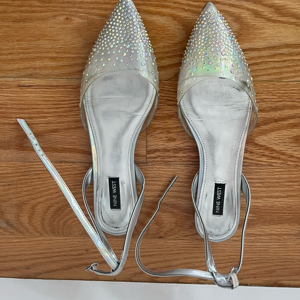 Nine West sparkly dressy flats